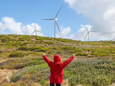 Clean Energy Can Come from Large Wind Mills in the Country Side