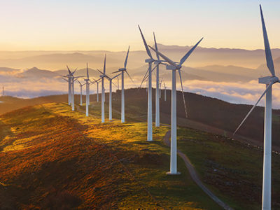 Best places for wind energy on high hills