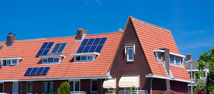 Solar-panels-collecting-solar-energy-on-roof